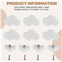 Povxlum Lot de 14 boutons de meubles décoratifs en forme de nuage pour chambre d'enfant