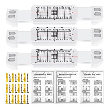 Qaautor Enregistrement de Surveillance des Fissures 3 Pièces