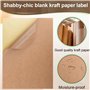 Hscjymnd Lot de 100 feuilles A4 de papier adhésif en kraft imprimable autocollant pour imprimante à jet d'encre ou photocopieur.