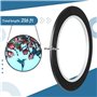 Doxiuyo Lignes de Plomb en PET Noir pour Vitraux Bandes de Plomb pour Vitraux 3 mm 216 Pieds pour Surfaces de Peinture sur Verre