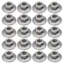 ECSiNG 50Pcs M6x1.0 19MM OD Écrou Autobloquant à Bride Hexagonale élargie Écrous à Bride Hexagonale en Acier Au Carbone pour L'i