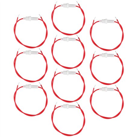 ECSiNG 10PCS Porte-fusibles de Voiture Câble de Connexion de 25cm de Long pour Fusibles Fins de Taille 5x20mm Convient Aux Fusib