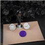 Cinereplicas Mercredi - Kit pour cachet de Cire, inclus 3 sceaux La Chose, l'emblème de l'Académie Nevermore et la machîne à écr