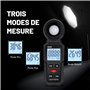 Mcbazel Digital Luxmètre Numérique, Mesure des Lumières avec 0.1-200,000 Lux, Posemètre Numérique Portable Ambiante Portée Jusqu