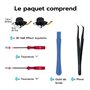 Tolesum 3D Hall Effect Sensor Joystick de Remplacement pour Manette NS Switch/Switch OLED Joy-Con/Switch Lite,Thumb Stick Capuch