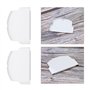 eMagTech Lot de 2 caches de batterie de rechange en plastique pour console Sony PSP 2000 2003 2004 3000 3003 3004 Blanc