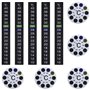eMagTech 10pcs Thermomètre Autocollants Auto-adhésif Changement de Couleur Affichage Numérique de Température Lecture Instantané