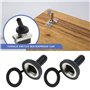 ECSiNG 12pcs Interrupteur à Bascule Capuchons en Caoutchouc pour 12mm pour Bateaux Équipement Véhicules Tout-terrain Étanche Int