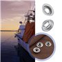 ECSiNG 40pcs Boutons Pression en Acier Inoxydable Bateau Housse de Fermeture à Pression pour Marine Bateau Toile Vêtements Chaus