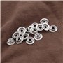ECSiNG 40pcs Boutons Pression en Acier Inoxydable Bateau Housse de Fermeture à Pression pour Marine Bateau Toile Vêtements Chaus