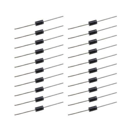 ECSiNG 20x Diode de Redressement SR5100 5A 100V Diode de Panneau Solaire à Faible Fuite Inverse Haute Efficacité pour Télévision