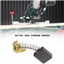 ECSiNG 2 Paires de Balais de Charbon 7x17x17mm Compatibles avec Rexon M2500A Scie à Onglet Pièces de Rechange pour Accessoires d