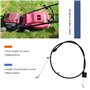 ECSiNG Câble de Commande de Moteur Tondeuse à Gazon 181000661/0 Compatible avec Mountfield 45HP 45PD HP470 SP470 Tondeuses Longu