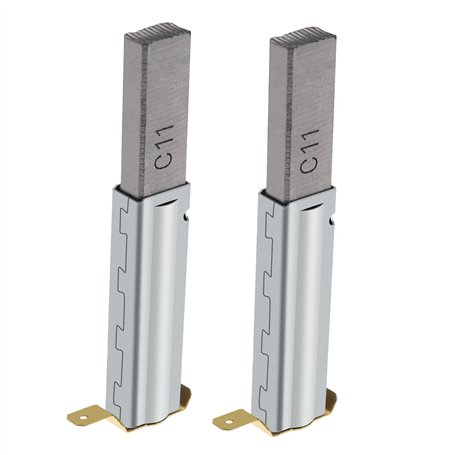 ECSiNG 2 Paires (4pcs) Balais de Charbon Remplacement Compatible avec 30/60/70/80/90L Aspirateurs Industriels 11x6x29mm Accessoi