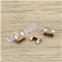 ECSiNG Lot de 20 porte-fusibles PCB avec 20 coques transparentes à double terminaux 250 V 6 A 5 x 20 mm pour fusible PCB - Boîti
