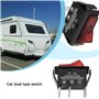ECSiNG 2 Interrupteurs Lot de à Bascule Rouges 12 V 20 A à 3 Broches Et 2 Positions à LED Compatible avec Caravane Electrolux Do