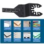 LT Easiyl 10 Pièces 90x10mm de Large Lames Multi-outils Oscillantes Jeu de Lames de Scie à Bois Compatible avec Dewalt Compatibl