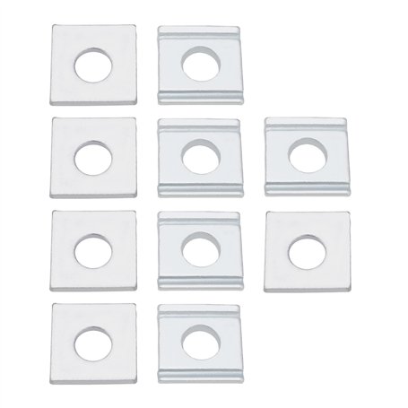 LT Easiyl 10 Pièces DIN434 Joint de Rainure M8 Rondelles Carrées Biseautées Pièce de Rechange Rondelles Métriques en Acier Galva