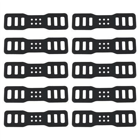 SG Store 10pcs Sangles de Vélo en Silicone Sangles Fixes en Silicone Pièce de Rechange pour éclairage de Vélo Accessoires de Cyc