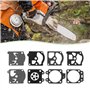 Briny River 1 Ensemble Kit de Réparation de Carburateur de Tronçonneuse Kit de Réparation de Diaphragme Compatible avec STIHL 00