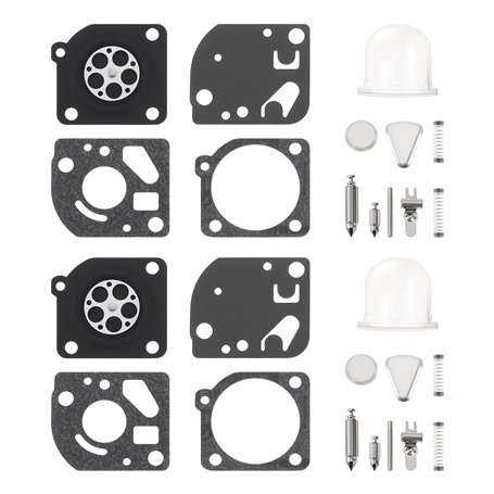 Briny River 2 Ensembles Kit de Réparation de Diaphragme de Carburateur Compatible avec Zama RB-47 C1Q-E3 C1Q-E4 C1Q-E6A C1Q-W11