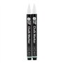 SECURIT Chalkstar Lot de 2 marqueurs à craie liquide blanche pour tableau noir, tableau à magnésie, fenêtre ou verre - Pointe ro