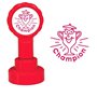 Xclamations Tampon auto-encreur carré rouge 22mm x 22mm x 22mm pour enseignants