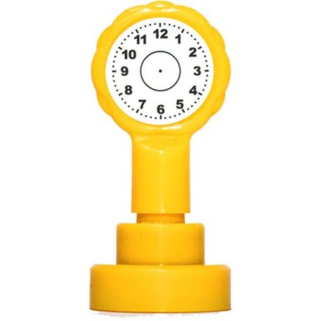 Xclamations X11978 Tampon Auto-encreur pour Enseignant Horloge- Coloris Aléatoire