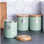 Typhoon LIVING Collection Sucrier avec couvercle | Vert pastel | Boîte de rangement pour sucre de cuisine 1 l | Récipient à sucr