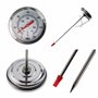 Thermometer World Thermomètre pour huile de friture en acier inoxydable avec clip 150 mm