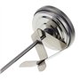 Thermomètre à bonbons avec clip de pot - Sonde professionnelle de fabrication de bonbons - Cadran en acier inoxydable idéal pour