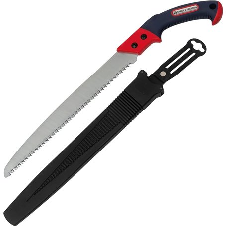 Spear & Jackson Razorsharp 4968PS Scie d'élagage à lame fixe et couvercle Rouge