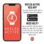 Reflex Active Montre connectée (série 13) Bluetooth pour Homme et Femme avec écran Tactile Couleur Longue durée et Bracelet Noir