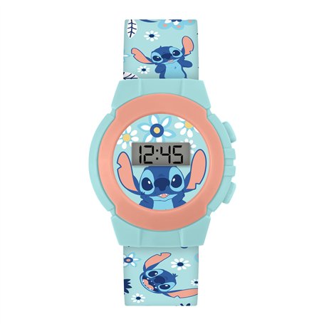 Stitch LAS4082ARG Montre à quartz numérique Bleu