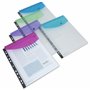 Rapesco 1630 Pochette Grande Capacité pour Classeurs Anneaux A4, Couleurs Transparents Assortis, Lot de 5