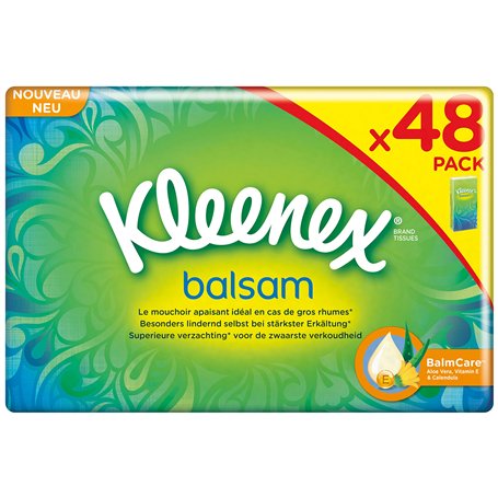 Mouchoirs Kleenex Balsam. 48 paquets