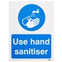 Seco Panneau de sécurité en plastique semi-rigide avec inscription « Use Hand Sanitiser » 150 x 200 mm