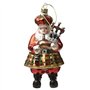Heaven Sends Cornemuse écossaise Père Noël Décoration - Ornement de Noël en Verre - Suspendu - 14 cm
