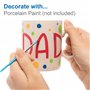 Baker Ross Créez vos propres grandes tasses en porcelaine blanche (paquet de 4) pour les enfants à décorer, arts et métiers