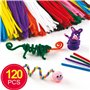Baker Ross Fils chenille (Paquet de 120 ) - Matériel créatif pour activités manuelles