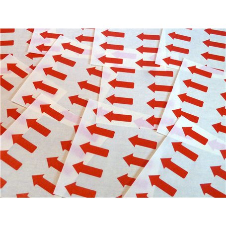 Lot de 100 étiquettes amovibles en forme de flèches de 20 x 10 mm