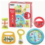 Halilit Baby's First Birthday Band Musical Instrument Gift Set. Includes Ocean Drum, Baby Maraca, Ring My Bell, Rainboshaker & C