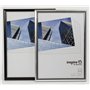 Inspire pour Business easa4svp Pelle facile Cadre A4 Certificat/Photo/Poster avec tête non avant en verre – Argent (21X30cm)