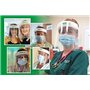 Protection faciale/visière de qualité Medichief (Lot de 10) | Visière de protection intégrale | Écran facial transparent avec pr
