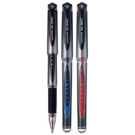 Uni-Ball UM-153S Lot de 3 stylos à encre gel à pointe large 1 mm Pointe 0
