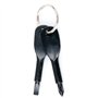 TRIXES Outil Porte-Clés Noir Tournevis Phillips et Plat