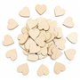 Coeurs en Bois (5cm) x100 - Coeurs en Bois Aspect Rustique pour Projets d'Artisanat - Formes d'Artisanat en Bois pour Embellisse