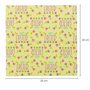 TRIXES Lot de 10 carrés de tissu de Pâques - Motifs de Pâques de poussins, œufs, fleurs, lapins - Tissu artisanal pour couture,