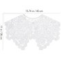 TRIXES Collier en Dentelle Ivoire - Collier Floral - Collier détachable Accessoire d'applique brodé - Accessoire de déguisement