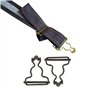 Trimming Shop Salopette en Bronze de 30 mm de Large, Fermetures à Clip en métal pour Bretelles, Sacs à Main, Vestes, Combinaison